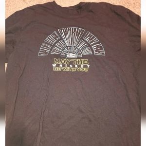 Star Wars Tennessee Distillery Shirt Large Whiskey Be With You Black